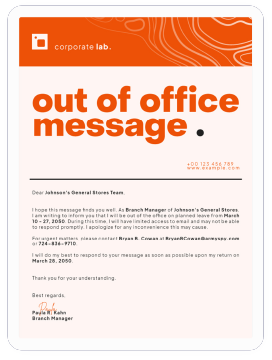 AI Out of Office Message Generator